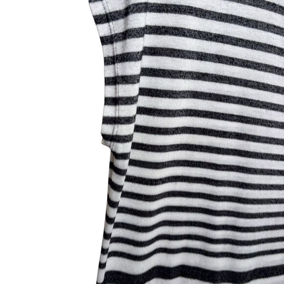 Vince Dress Women's Medium Striped Short Sleeve Metallic Lightweight Shift - Picture 4 of 9